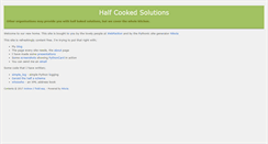Desktop Screenshot of halfcooked.com